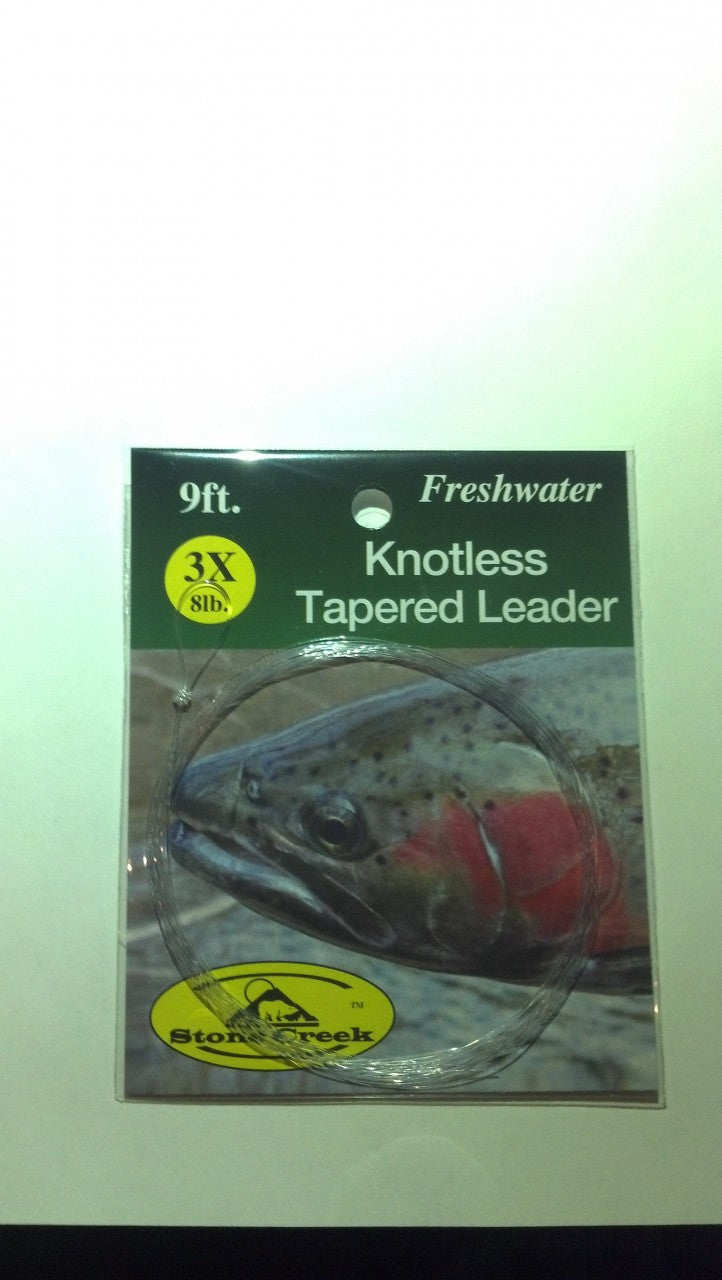 Stone Creek Knotless Tapered Leader 9ft - Fly Fishing