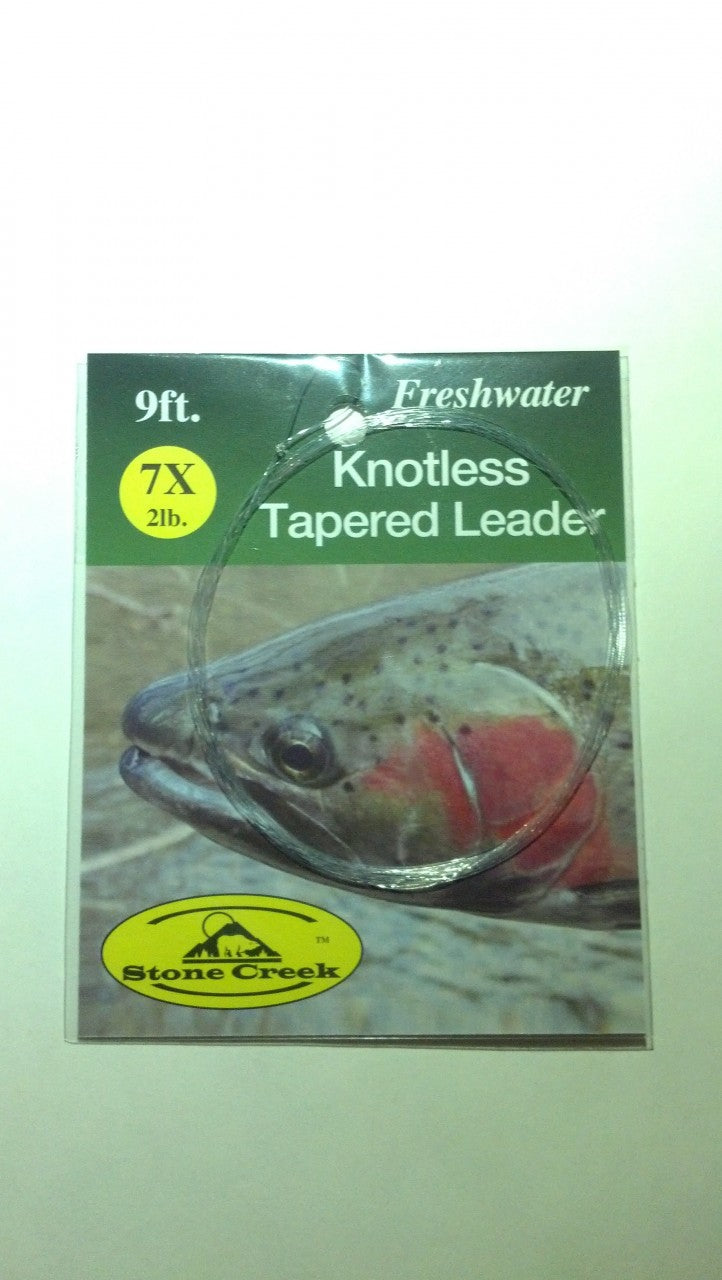 Stone Creek Knotless Tapered Leader 9ft - Fly Fishing