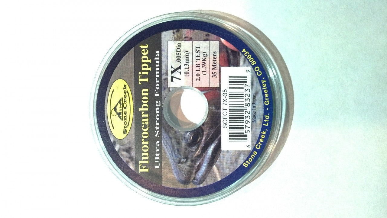 Stone Creek Fluorocarbon Tippet Spools 35M - Fly Fishing
