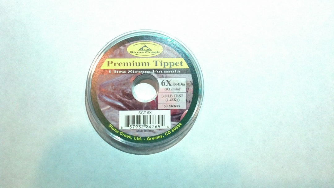 Stone Creek Monofilament Tippet Spools 50M