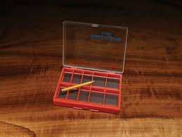 Stonfo Small Orange Magnetic Hook Box with 10 Compartments - Umpqua Tiemco