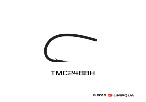 Umpqua Tiemco TMC 2488H Hooks - QTY 100 Pack - Fly Tying - Nymph