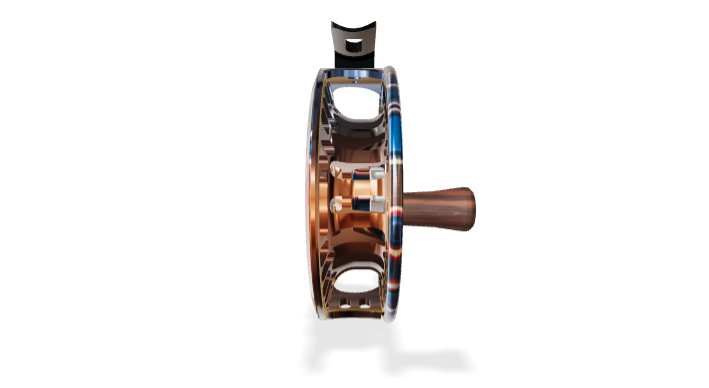 Abel TR Fly Reel - 4/5 Ported, DeYoung Cutthroat Flank