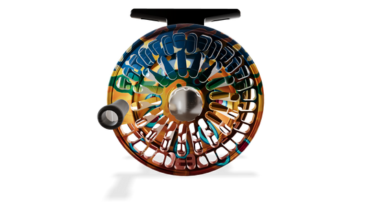 Abel TR Fly Reel Ported - DeYoung Brook Flank - 4/5 WT with Ebony Handle