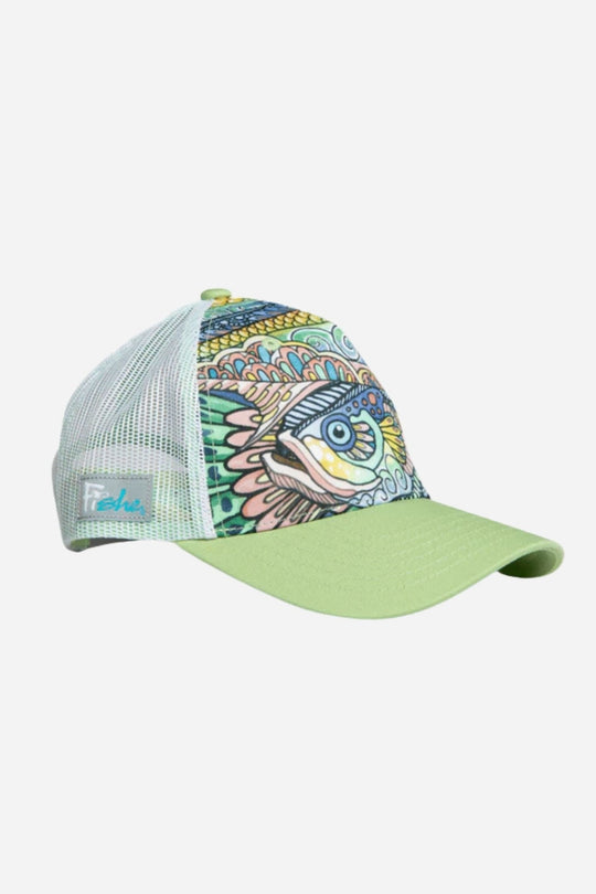 Tropical Tarpon Abstract Trucker Hat