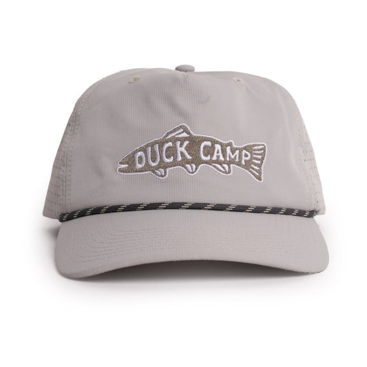 Duck Camp - Trout Patch Perforated Hat - Grey