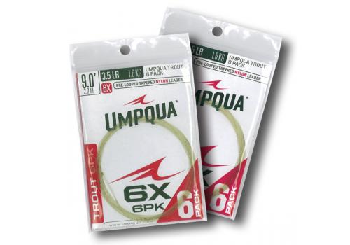 Umpqua Fly Fishing Trout Tapered (6 Pack) 7.5' Leader - Fly Fishing