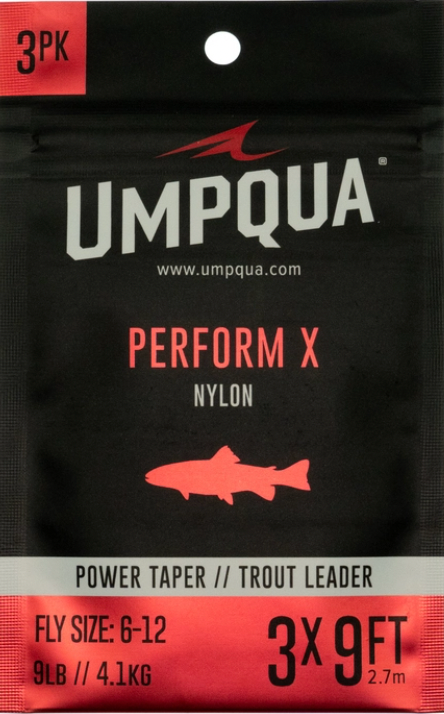 Umpqua Perform X Power Leader 9ft 3pk