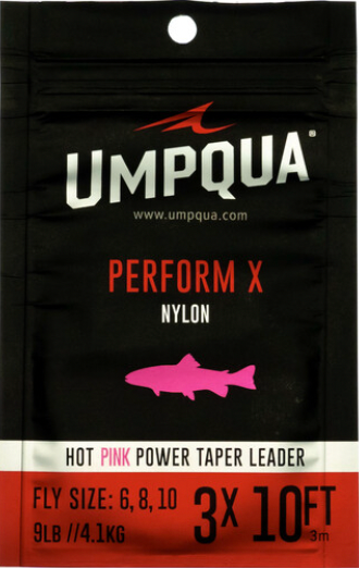 Umpqua Hot Pink Power Leader 10'