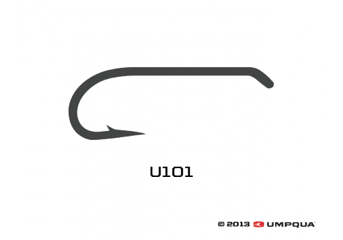 Umpqua U-Series U101 Nymph Tying Hooks 50-pack - Fly Fishing