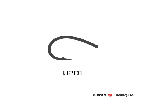 Umpqua U-Series U201 Nymph Curved Tying Hooks 50-pack