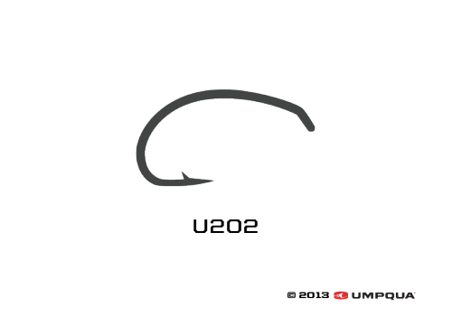 Umpqua U-Series U202 Nymph Curved Tying Hooks 50-pack - Fly Fishing