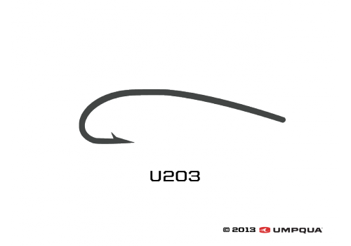 Umpqua U-Series U203 Curved Nymph Fly Tying Hooks