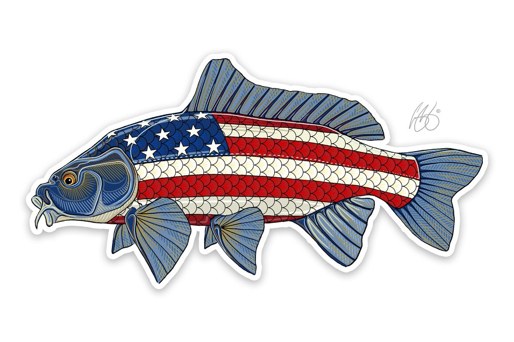 Casey Underwood USA Carp Decal Sticker