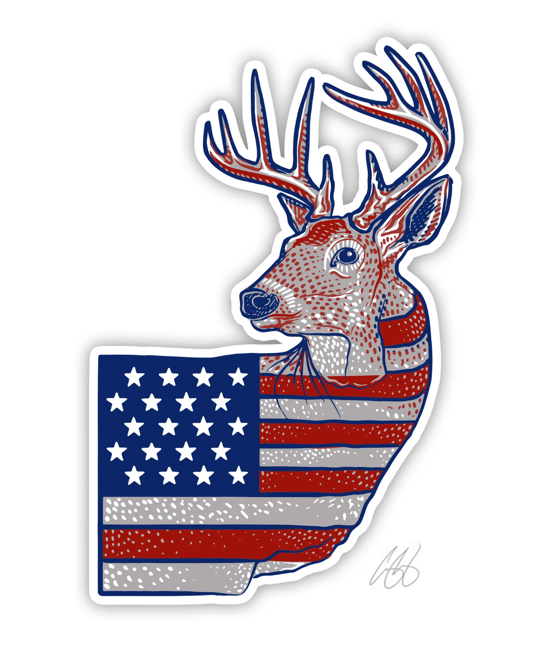 Casey Underwood USA Whitetail Decal Sticker