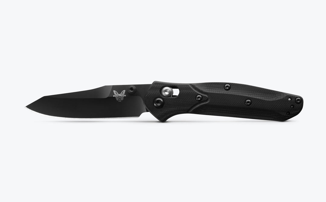 Benchmade 945BK-1 Mini Osborne black and blue G10, view 2