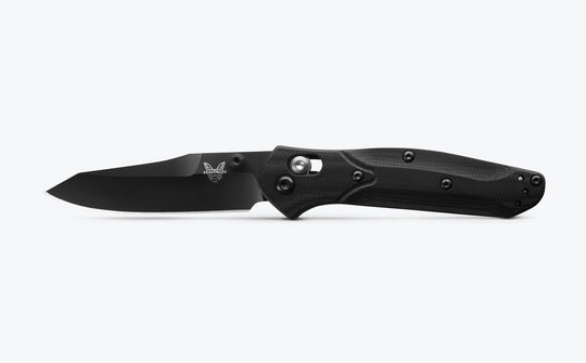 Benchmade 945BK-1 Mini Osborne black and blue G10, view 2