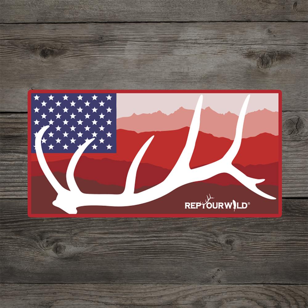 Rep Your Water Wild USA Sticker