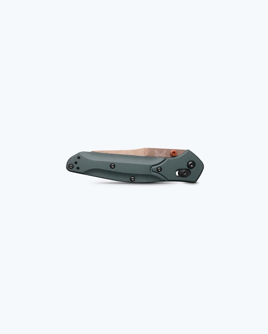 Benchmade 940FE-2601 Osborne Taiga Green, closed front view