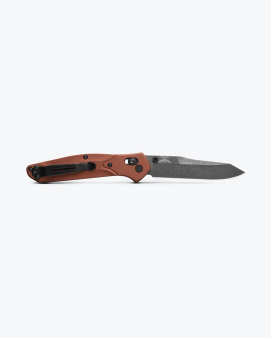 Benchmade 940BK-03 Osborne burnt copper, open back view AXIS lock