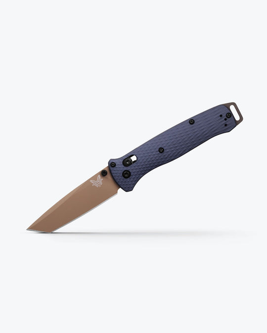 Benchmade Bailout 537FE-02 Crater Blue aluminum, plain M4 tanto