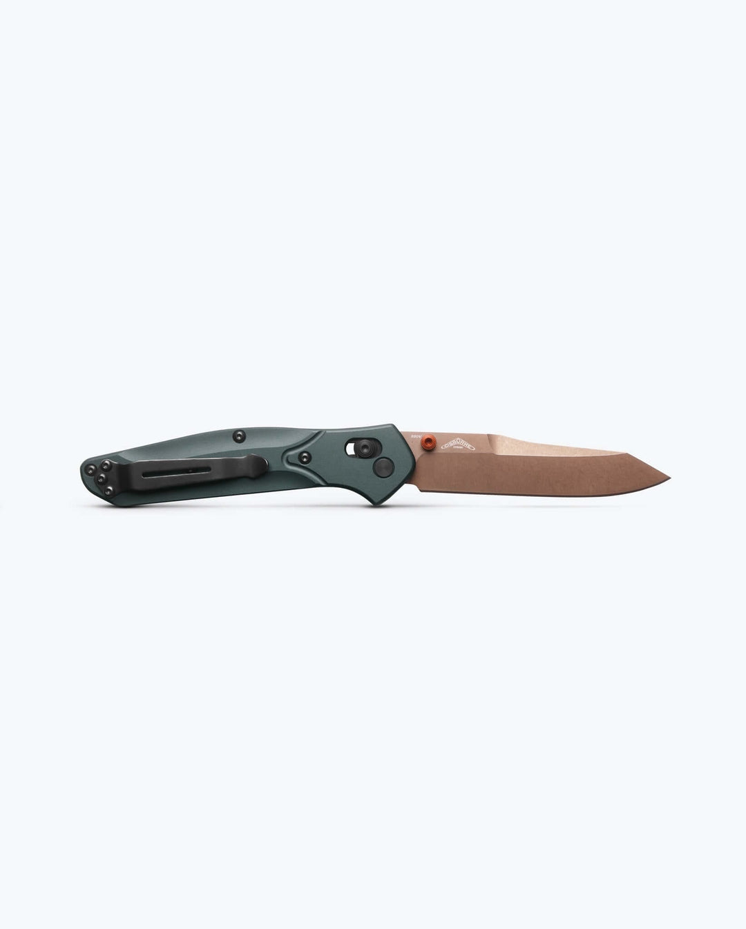 Benchmade 940FE-2601 Osborne Taiga Green, open back view